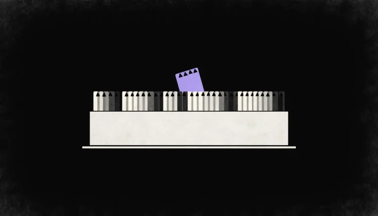 Flat illustration of an address card index with one card pulled out