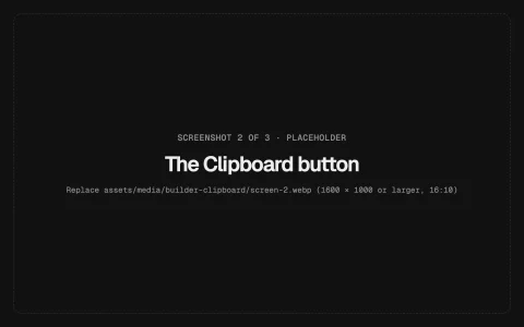 The Clipboard button: Next to Library: what was copied, from where and when, with Paste at the end and Clear.
